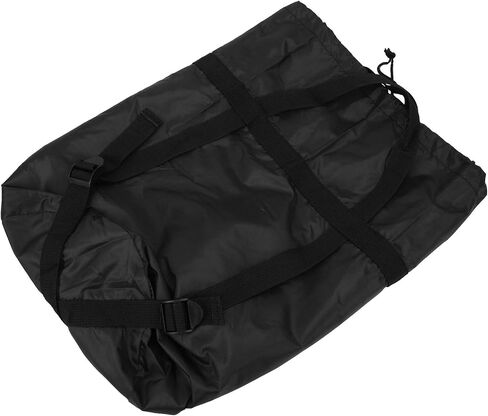 Outdoor Camping Nylon Sleeping Bags Clothing Compression Storage Bag Stuff Sack Lightweight Durable Travel Organizer For Hiking Backpacking Travelers Black 43x23cm in Saudi Arabia