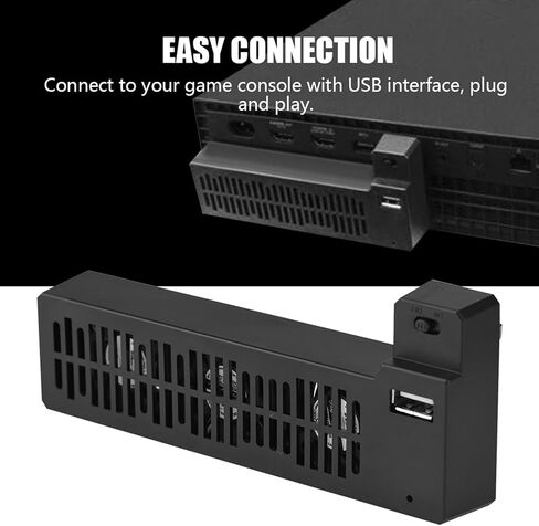 External Cooling Fan, Portable USB Heat Reducing Cooler Fan, Cooling Fan Side Mounted Replacement Part for ONE X Game Console in Saudi Arabia