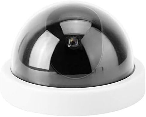 Diooche 4pcs محاكاة القبة كاميرا أمان وهمية وهمية ، كاميرا مراقبة CCTV مضادة للسرقة مع ضوء LED وامض (أبيض) in Saudi Arabia
