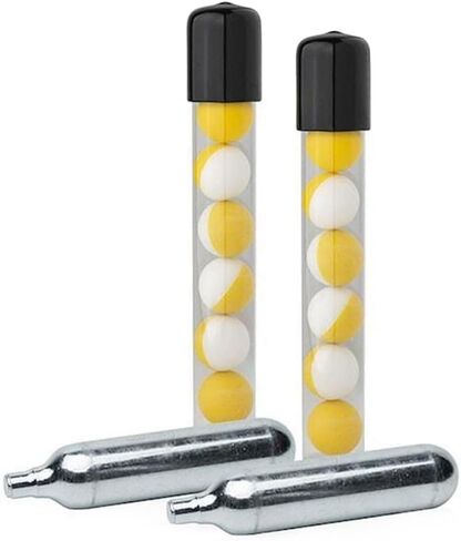 معدات الأمن Saber Saber Home Defense Pepper Ball Launcher Kit 14 كرات مسحوق خاملة و 2 C02 خراطيش in Saudi Arabia