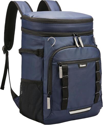 حقيبة ظهر Backpack Booder معزولة تسرب دليل 36/40 علبة كبيرة سعة كبيرة ناعمة معزولة برودة حقيبة خفيفة الوزن على ظهر الغداء للرجال تعمل على السفر شاطئ التخييم التنزه - الأسود - الأسود in Saudi Arabia