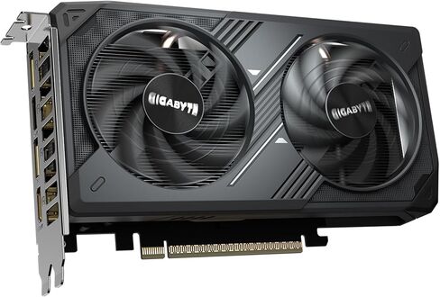 GIGABYTE GeForce RTX 5050 WINDFORCE OC 8G Graphics Card, 8GB 128-bit GDDR6, PCIe 5.0, WINDFORCE Cooling System, GV-N5050WF2OC-8GD Video Card in Saudi Arabia