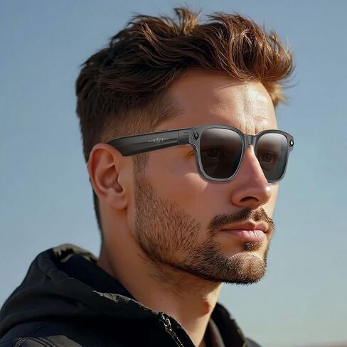 نظارات الكاميرا الذكية تسجيل الفيديو صوت 4K 8MP كاميرا AI دردشة الترجمة مفتوحة الأذن الصوت في الهواء الطلق الرياضة بلوتوث النظارات الذكية CON CAMARA in Kuwait