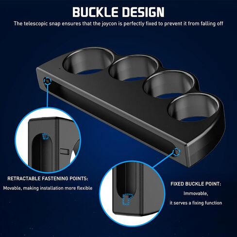صناديق اللياقة البدنية ملاكمة قبضة يدوية لـ Nintendo Switch 2 JoyCon ، [منفصل 4 تصميم حلقة الإصبع] ملحقات الملاكمة متوافقة مع Nintendo Switch 2 Sports and Switch 2 Boxing Game ، 2 packs - Black in Saudi Arabia