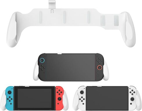 قبضة Peyanz للمفتاح/OLED/Switch 2 ، مقبض مريح قابل للتعديل ، غير قابلة للانزلاق ، تحسين المناولة ، قبضة Nintendo Switch 2 (أبيض) in Kuwait