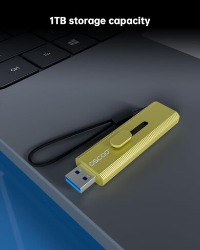 1TB Portable SSD, Up to 1100MB/s, USB 3.2 Gen 2 External Solid State Drive, Dual USB-C & USB-A Ports, Push-Pull Design, Compatible with iPhone 15/16, Android, Mac, Windows in Saudi Arabia