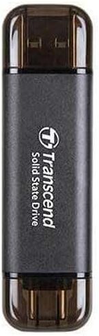 Transcend 128GB SSD خارجي ، ما يصل إلى 1050 ميجابايت/ثانية ، محرك أقراص فلاش USB مزدوج لجهاز iPhone & iPad & Mac ، Windows & Android ، Tablet & PC ، تلفزيون ذكي ، USB 3.2 GEN 2 Thumb Drive Photo Stick in Saudi Arabia
