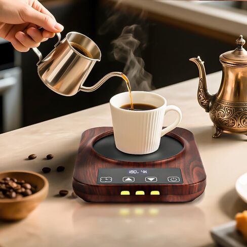 Coffee Mug Warmer, 36W Electric Cup Warmer for Desk with 9-Temp Settings Advanced Temperature-Controlled Heating Coffee Gifts Accessories for Women Men Milk, Tea, Candle in Saudi Arabia
