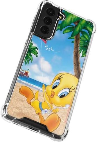 Skinit Clear Phone Case Compatible with Galaxy S22 Plus - Officially Licensed Looney Tunes Tweety Bird iPod Design in Saudi Arabia