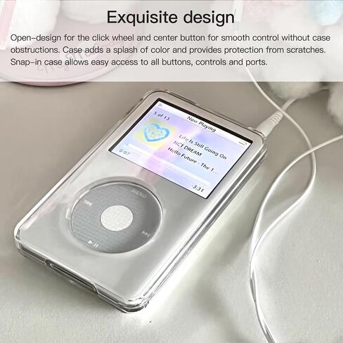 غطاء جديد Clear Hard Case مضاد للخلع لـ iPod Classic 80GB 120GB 160GB in Kuwait
