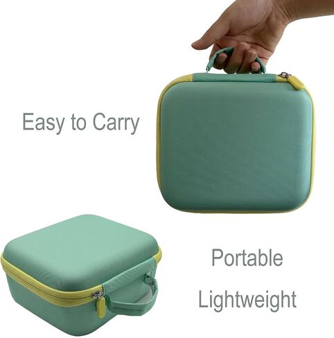 Travel Case for Nex Playground Secure Protection Lightweight Hard Shell Carrying Portable Storage Organizer with Handle, Nex Game Play System Accessories, Off White and Green in Kuwait