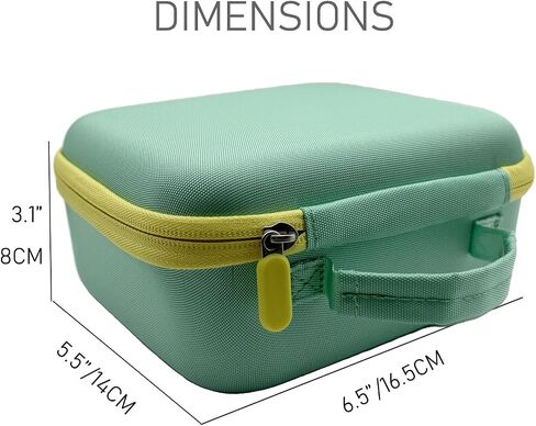 Travel Case for Nex Playground Secure Protection Lightweight Hard Shell Carrying Portable Storage Organizer with Handle, Nex Game Play System Accessories, Off White and Green in Kuwait