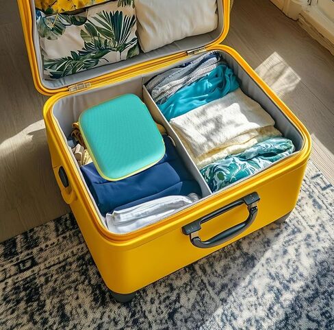 Travel Case for Nex Playground Secure Protection Lightweight Hard Shell Carrying Portable Storage Organizer with Handle, Nex Game Play System Accessories, Off White and Green in Kuwait