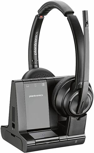 Poly Savi 8220 Office Stereo Dect 1920-1930 MHz سماعة TAA - شهادة فرق Microsoft - ستيريو - لاسلكي - DECT - 590 قدمًا - 32 أوم - 20 هرتز - 20 كيلو هرتز - على الأذن ، فوق الرؤوس - الأذنين - أعلاه - أورور in Saudi Arabia