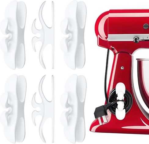 Cord Organizer for Appliances, 4 Pcs Upgrade Design Cord Wrappers for Kitchen Appliances with Super Sticky Adhesive, Cord Organizer Stick On Mixer, Air Fryer, Pressure Cooker, Coffee Maker in Kuwait
