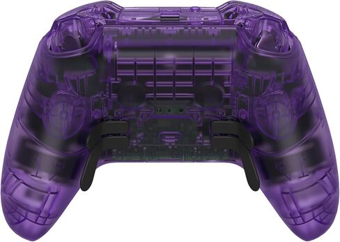 eXtremeRate Clear Purple Full Set Shell Buttons + 6 in 1 Steel D-Pads Paddles for Xbox Elite Series 2 Controller in Saudi Arabia