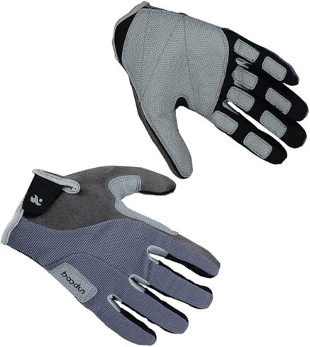 POPETPOP Full Finger Hiking Gloves for Outdoor Hiking Climbing Gloves Finger for Men Grey in Saudi Arabia