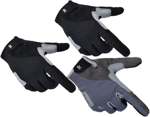 Totority Full Finger Climbing Gloves Heavy Duty Outdoor Hiking Gloves for Men Style Grey in Saudi Arabia