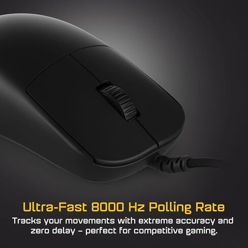 ENDGAME GEAR OP1 8k v2 Black – Esports Gaming Mouse with Cable, 30K DPI Optical Sensor, 8000Hz Polling, Hot-Swappable Switches & Claw-Grip Design in Kuwait