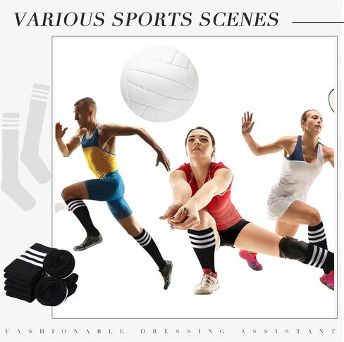 Xtinmee 20 Pairs Pink Knee High Socks Striped Colored Tube Socks Women's Knee Athletic Socks Outdoor Sport Socks in Saudi Arabia