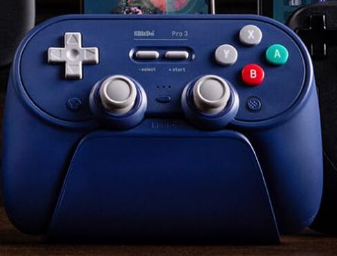 8Bitdo Pro 3 وحدة تحكم Bluetooth مع عصا التحكم TMR ، أزرار ABXY القابلة للتبديل ، أزرار الظهر المحترفين ، قفص الاتهام ، مشغلات تأثير القاعة للمحول/التبديل 2 ، Windows ، Apple ، Steamos ، Android (Purple) in Kuwait