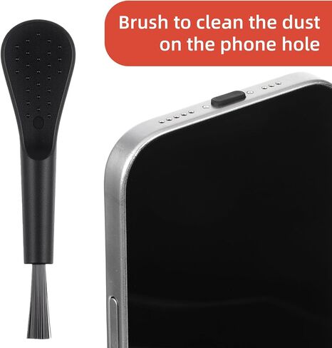 20 PCS USB C Dust Plug, Black Silicone Type C Anti Dust Plugs with Cleaning Brush Cover Type C Port Protector Cap Charging Port Dust Plug Cover for Most Type C Mobile Phone Tablet Accessories in Saudi Arabia