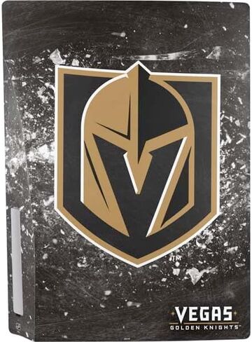 Skinit Decal Gaming Skin Compatible with PS5 Bundle - Officially Licensed NHL Vegas Golden Knights Lineup Design in Saudi Arabia