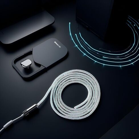 Spiral Cable Protector, Chargers Cable Protector Data Cable Protect Sleeve Charger Cover, Headphone Cable Saver for Phone Earphone USB Data Cable Charger Protector,Cable Sleeves (Laser) in Saudi Arabia