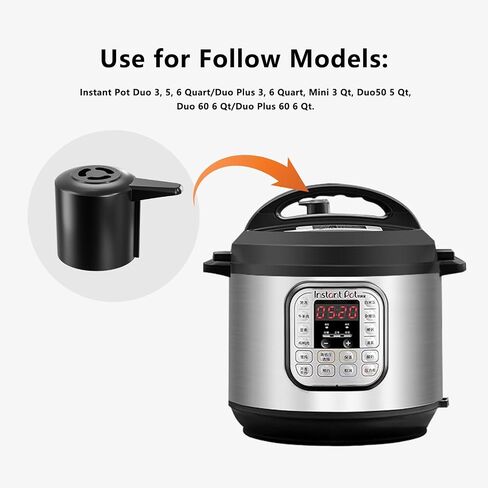 Steam release valve handle replacement, ZOZODIA Instant Pot replacement valve for Instant Pot Ultra 3,6,8 Qt,Instant Pot Duo/Duo Plus 3, 5, 6 Quart Latest Model,Duo Nova,Duo Gourmet 6 Quart,Viva 6 Qt in Saudi Arabia