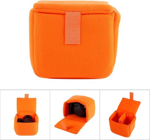 DSLR Camera Bags, Portable Camera Cases Camera Bag Insert Pads Camera Shock Protection Cases Messenger Bags Camera Bags Photography Accessories(orange) in Saudi Arabia