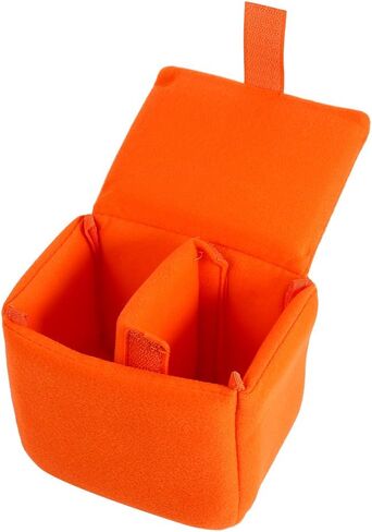 DSLR Camera Bags, Portable Camera Cases Camera Bag Insert Pads Camera Shock Protection Cases Messenger Bags Camera Bags Photography Accessories(orange) in Saudi Arabia