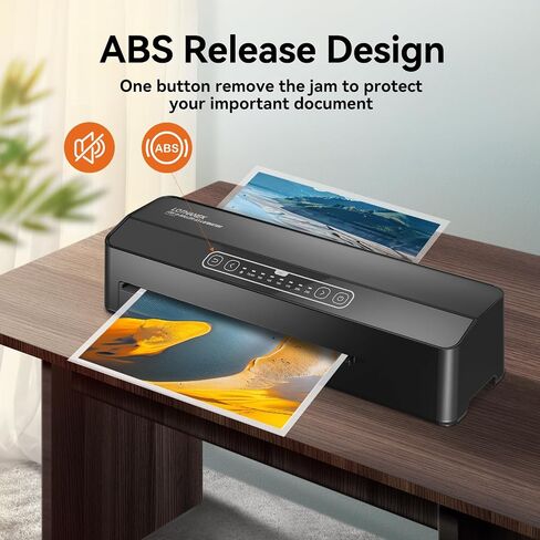 A3 6-Roller Commercial Laminator Machine, LOTHANEK 3-10 Mil 13 inch Heavy Duty Thermal Laminating Machine, 60-Second Warm-up, 40 Inches/Minute, Touch Screen for Home, School Office (Black) in Kuwait