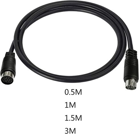 3/1.5/1/0.5M S-Video Cable DIN 10Pin ذكر إلى أنثى تمديد كابل الذكور الرصاص لجهاز العرض VCR DVD DVD in Saudi Arabia