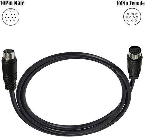 3/1.5/1/0.5M S-Video Cable DIN 10Pin ذكر إلى أنثى تمديد كابل الذكور الرصاص لجهاز العرض VCR DVD DVD in Saudi Arabia