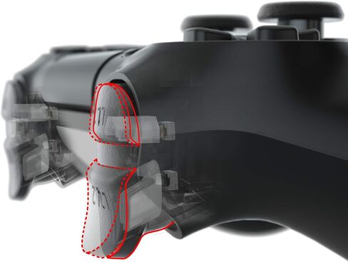 eXtremeRate Clicky Hair Trigger Kit for PS4 CUH ZCT2 Controller Shoulder Buttons, Custom Flashshot Trigger Stop Flex Cable for PS4 Slim Pro Controller JDM-040/050/055 in Saudi Arabia