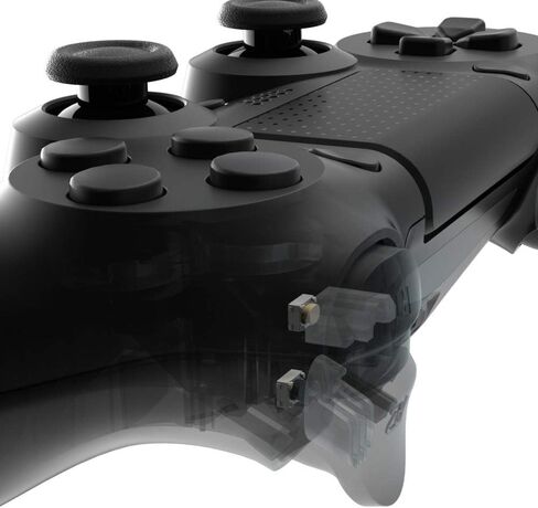 eXtremeRate Clicky Hair Trigger Kit for PS4 CUH ZCT2 Controller Shoulder Buttons, Custom Flashshot Trigger Stop Flex Cable for PS4 Slim Pro Controller JDM-040/050/055 in Saudi Arabia