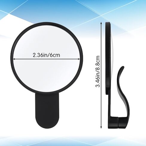 Hecila 2 PCS Selfie Mirror Phone Clip Universal Back Camera Monitor للهواتف الذكية للبث المباشر مرآة مضغوطة لتأطير دقيق للتكوين المحسّن للهاتف الأساسي لمبدع المحتوى in Saudi Arabia