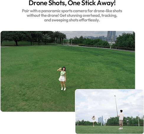 ULANZI VL02 Carbon Fiber Extended Edition Invisible Selfie Stick for Insta360 X5/X4/X3/GO 3S/ONE X2/DJI Osmo 360, 2.7m 8.86ft Extension Pole Waterproof Handle Grip for GoPro, Phone and More in Saudi Arabia