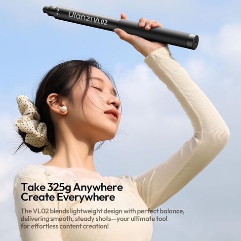 ULANZI VL02 Carbon Fiber Extended Edition Invisible Selfie Stick for Insta360 X5/X4/X3/GO 3S/ONE X2/DJI Osmo 360, 2.7m 8.86ft Extension Pole Waterproof Handle Grip for GoPro, Phone and More in Saudi Arabia