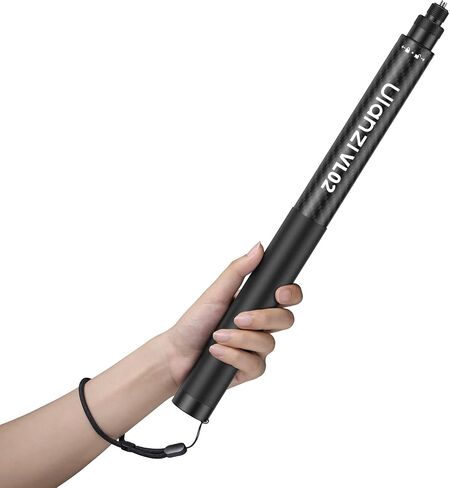 ULANZI VL02 Carbon Fiber Extended Edition Invisible Selfie Stick for Insta360 X5/X4/X3/GO 3S/ONE X2/DJI Osmo 360, 2.7m 8.86ft Extension Pole Waterproof Handle Grip for GoPro, Phone and More in Saudi Arabia