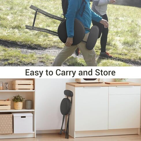 براز طي مبطن ملهى ، براز بار قابلة للطي مع مسند الظهر ، سعة 220 رطلاً ، كرسي قابلة للطي قابلة للطي قابلة للطي قابلة للطي قابلة للطي قابلة للطي للصيد في المطبخ الداخلي في الهواء الطلق (وردي ، 2 عبوة) in Kuwait