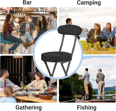 براز طي مبطن ملهى ، براز بار قابلة للطي مع مسند الظهر ، سعة 220 رطلاً ، كرسي قابلة للطي قابلة للطي قابلة للطي قابلة للطي قابلة للطي قابلة للطي للصيد في المطبخ الداخلي في الهواء الطلق (وردي ، 2 عبوة) in Kuwait