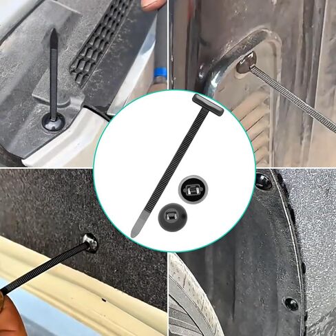 150Pcs Nylon Universal Cable Tie Buckle - New Multifunctional Nylon Zip Ties, Heavy Duty Plastic Rivet T Zip Ties Style, for Daily Maintenance And Fixing Of Automobiles in Saudi Arabia