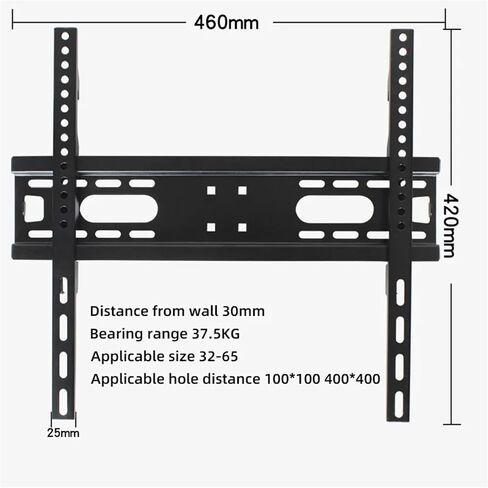 TV Wall Mount Bracket Fixed Flat Screen Thin TV Frame for 26-70 Inch LCD LED Monitor Flat Screen Stand G403 in Saudi Arabia