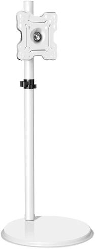 24 "-43" TV CART WHITE شاشة الشاشة ، الحامل ، الحامل ، الحامل ، دوار ، LED LED LECD عرض طاولة تلفزيون منخفضة الارتفاع SC50200 (SC50200-W-FLOOR) in Kuwait