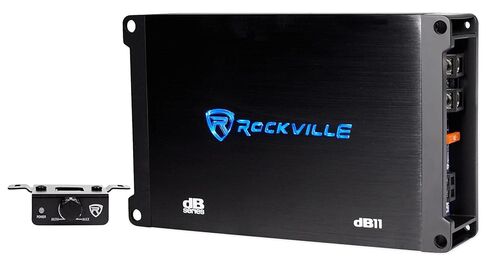 Rockville dB11 1400w Peak/350 watt RMS Mono 2-Ohm Amplifier Car Amp+Bass Remote in Saudi Arabia