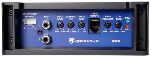 Rockville dB11 1400w Peak/350 watt RMS Mono 2-Ohm Amplifier Car Amp+Bass Remote in Saudi Arabia