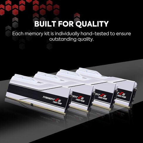 G.SKILL Trident Z5 Neo RGB Series (AMD Expo) DDR5 RAM 96GB (2X 48GB) 6000MT/s CL26-36-36-96 1.45V Desktop Computer Memory U-DIMM - Black (F5-6000J2636H48GX2-TZ5NR) in Saudi Arabia