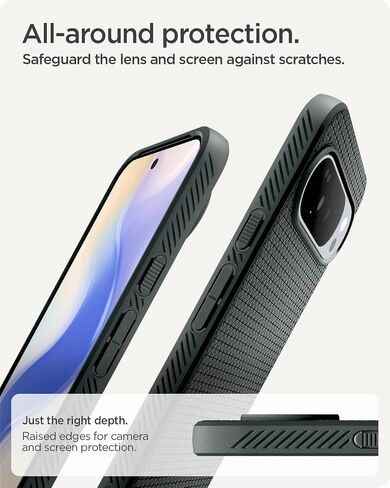 Spigen for Pixel 10/10 Pro Case ، Liquid Air Magfit (2025) [مصمم لـ PixelsNap ، متوافق مع ملحقات Magsafe] - أسود غير لامع in Saudi Arabia