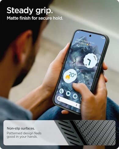 Spigen for Pixel 10/10 Pro Case ، Liquid Air Magfit (2025) [مصمم لـ PixelsNap ، متوافق مع ملحقات Magsafe] - أسود غير لامع in Saudi Arabia